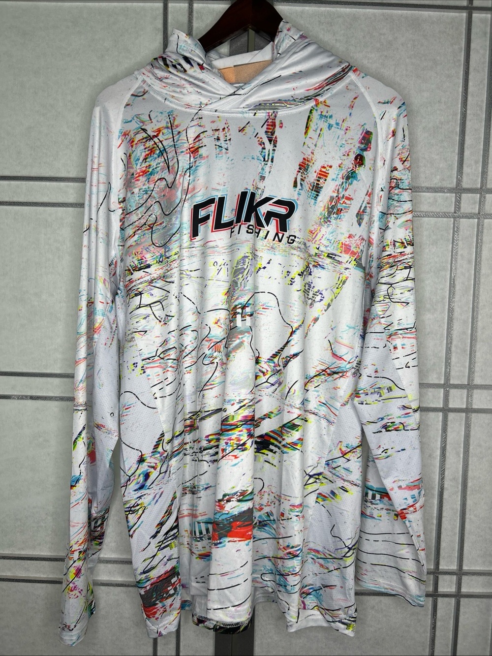 FLIKR Fishing Hooded Performance Shirt - White